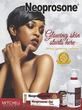 Neoprosone in bathroom routine scene showing easy integration into daily skincare