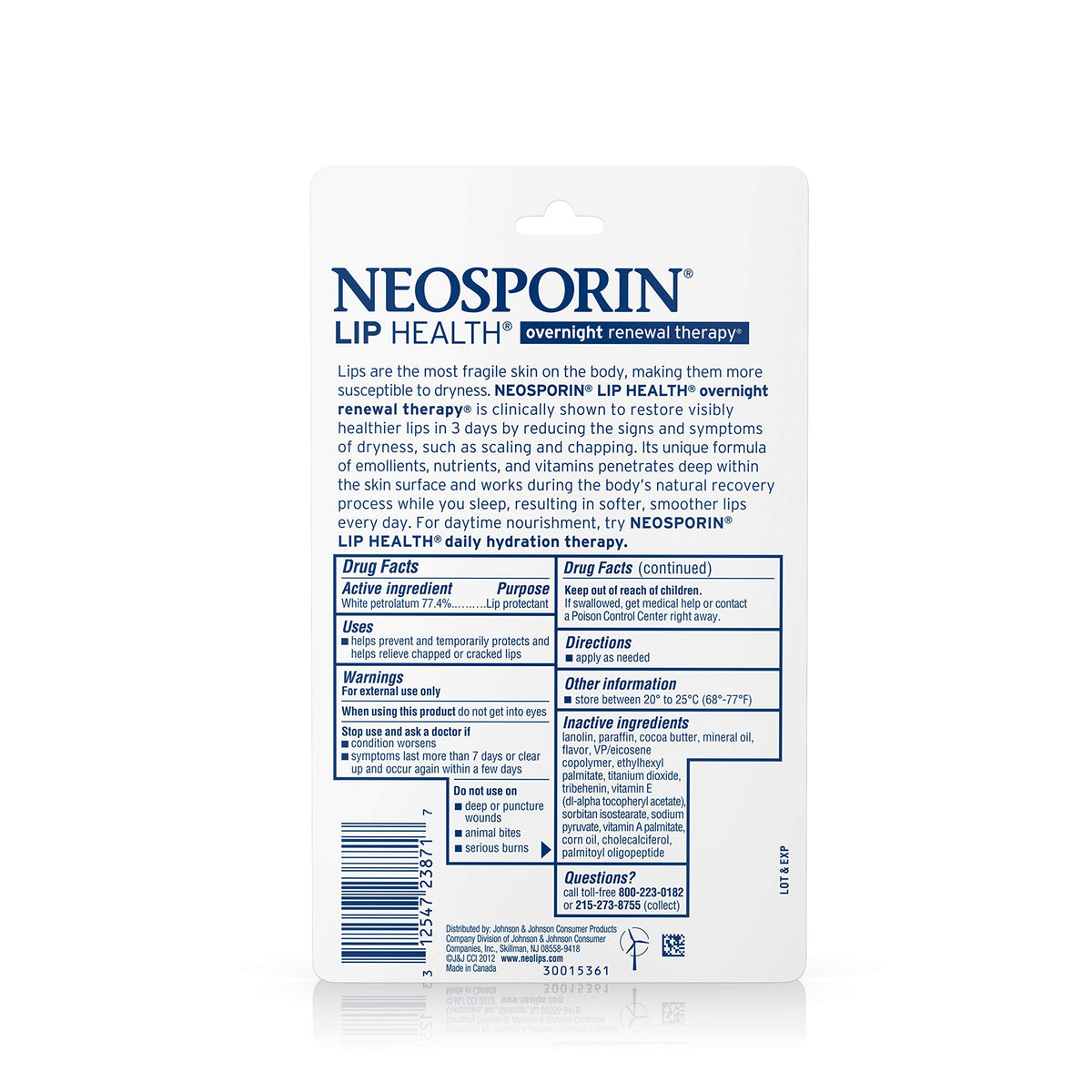 Neosporin being applied to lips demonstrating nightly hydration benefit