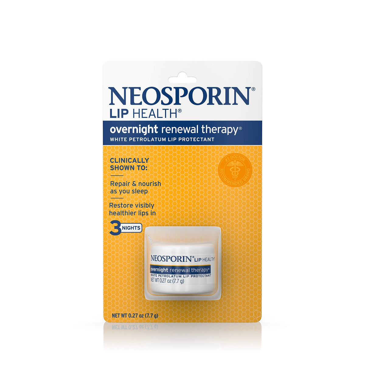 Neosporin open tub close-up texture displaying rich moisturizing balm