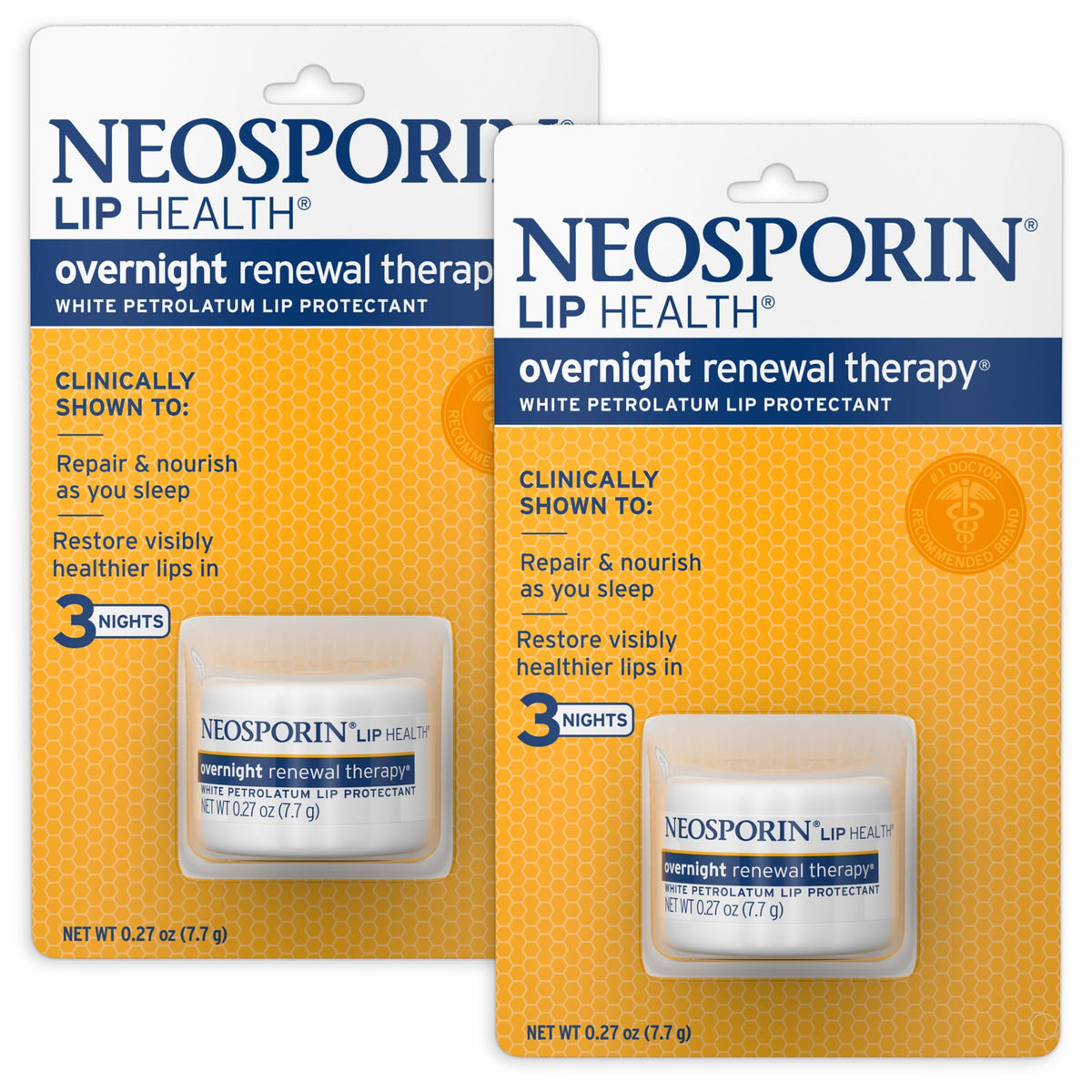 Neosporin front packaging showing twin tubs and product name for clear identification