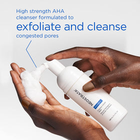 NEOSTRATA foam texture closeup illustrating airy foam for gentle exfoliation