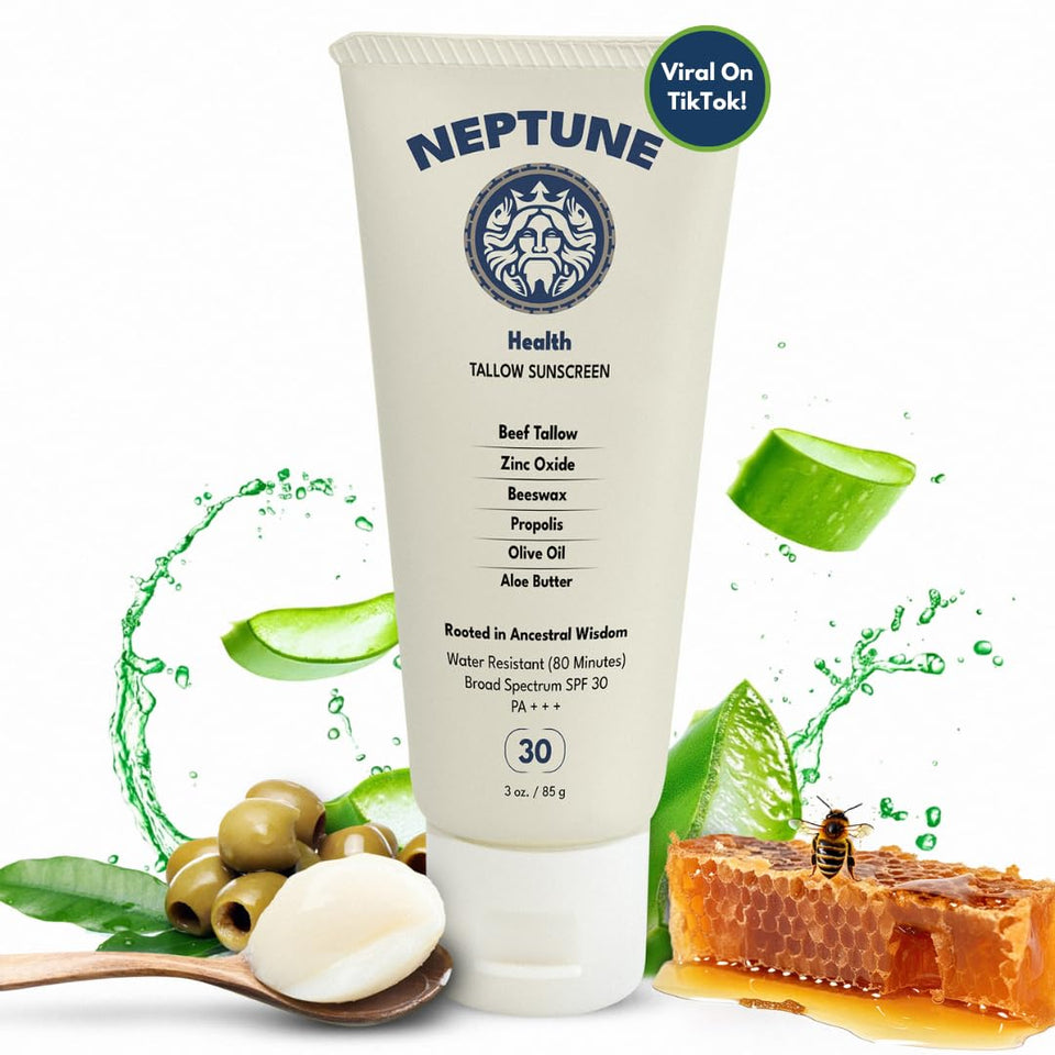 Neptune Health front packaging showing SPF 30 and benefits