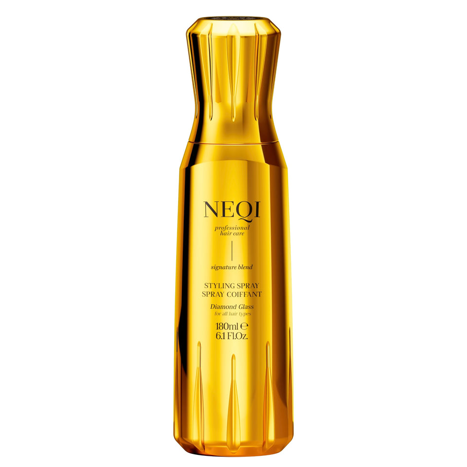 neqi front packaging showing bottle and brand for premium shine