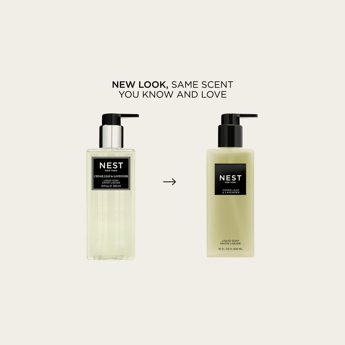 NEST New York pump and label detail highlighting elegant design and easy dispensing