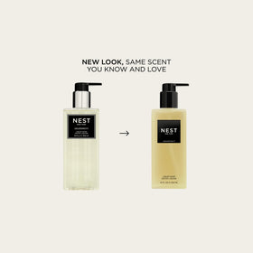 NEST New York pump top detail highlighting easy-dispense pump for neat, controlled use