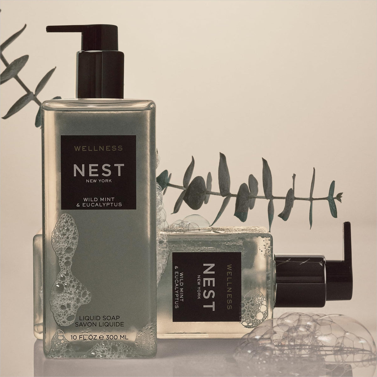 NEST New York soap texture on palm illustrating gentle lather and skin-friendly cleanse