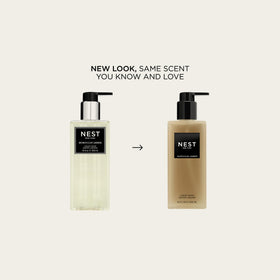 NEST New York pump dispense close-up demonstrating easy one-handed use and controlled dispensing