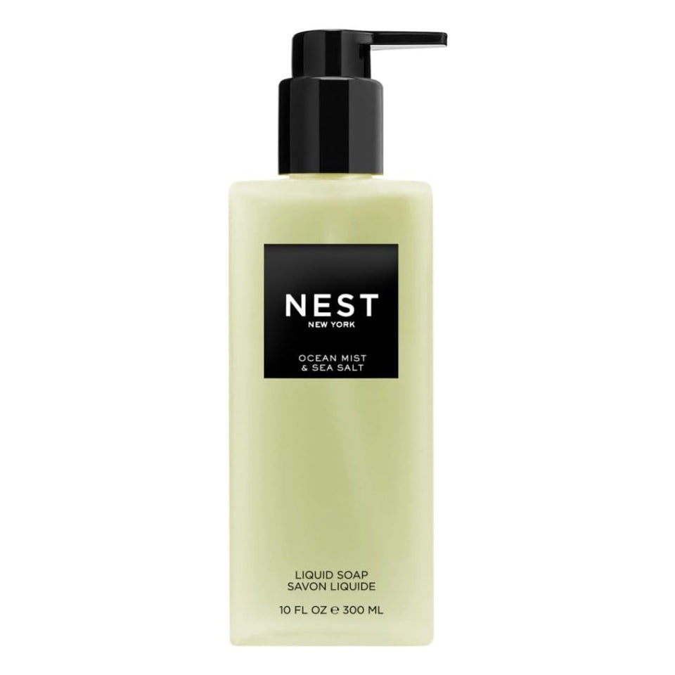 NEST New York bottle front packaging showing ocean mist fragrance benefit
