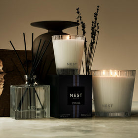 NEST New York bottle beside sink illustrating 10 fl oz size and approx 300 pumps