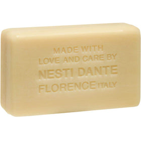 Nesti Dante soap texture close-up with creamy lather, highlighting moisturizing olive oil