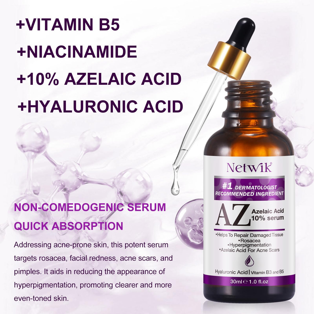 Netwik label close-up highlighting active ingredients and potency benefits