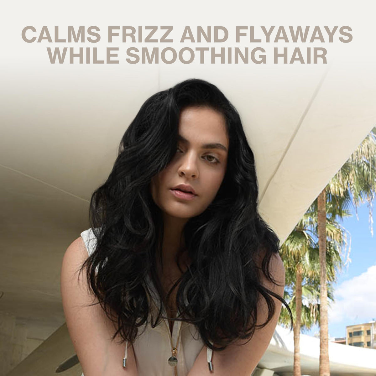 NEUMA before and after view illustrating reduced frizz and shine