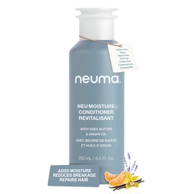 Neuma front packaging of Neu Moisture Conditioner showing product benefits