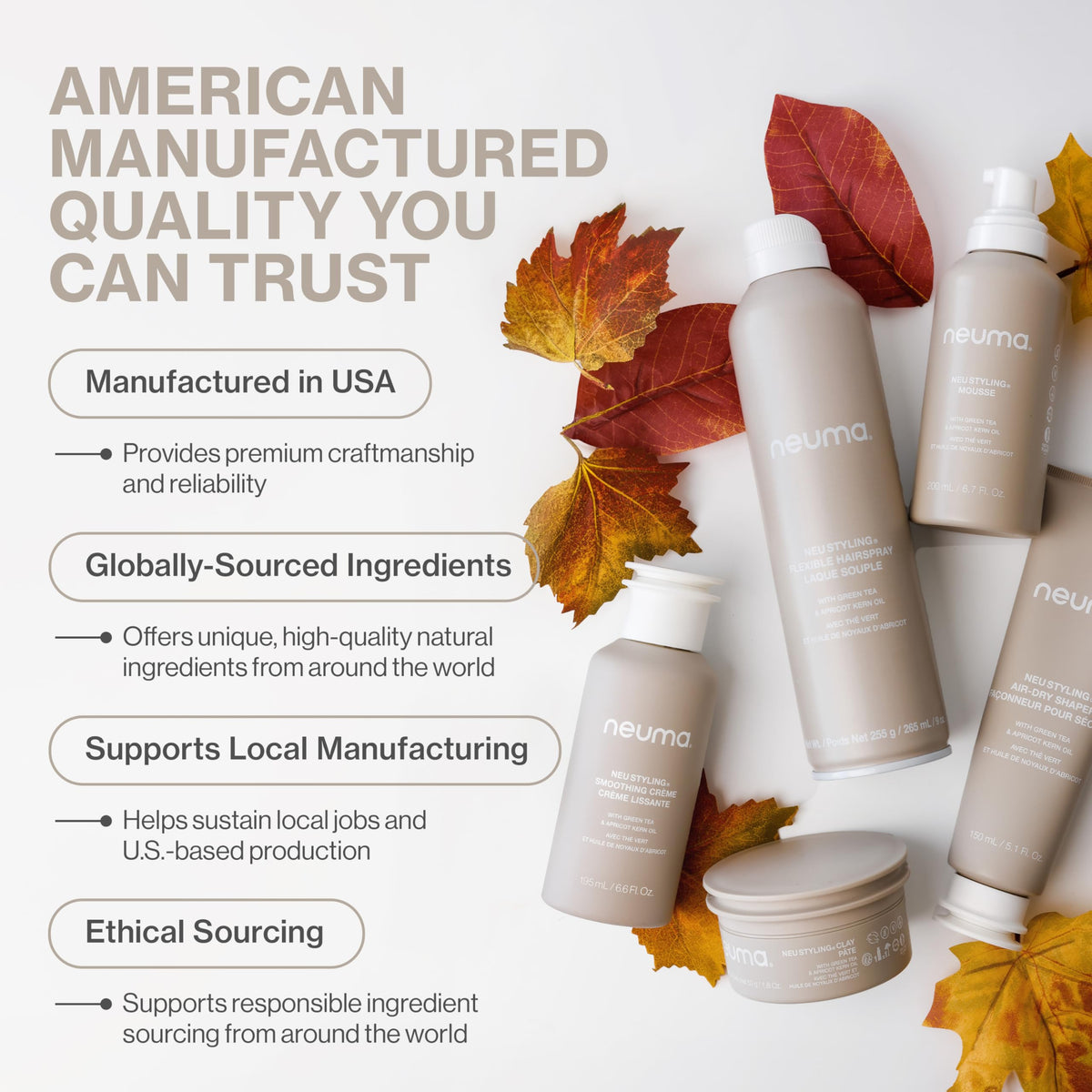 NEUMA applied to damp hair demonstrating easy frizz control