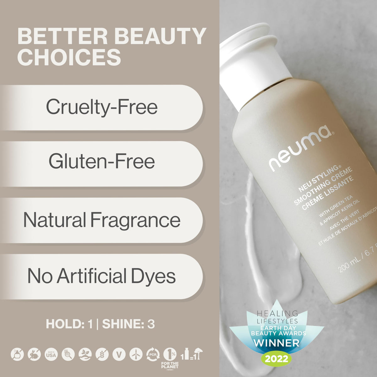 NEUMA ingredients Shea Butter and Apricot Kernel Oil for moisturization