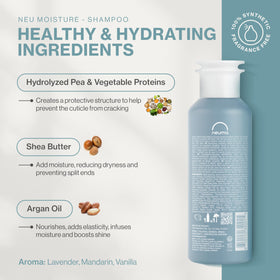 NEUMA label close-up highlighting ingredients and vegan formula