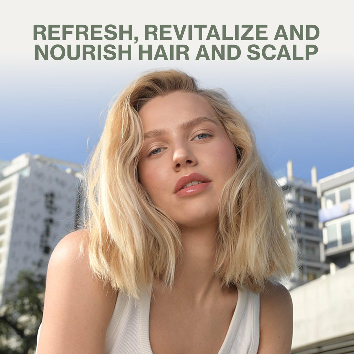 Neuma label closeup highlighting color-safe, sulfate-free benefits and claims