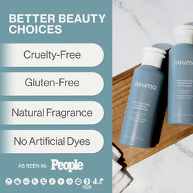 NEUMA pump dispensing creamy shampoo texture for easy use