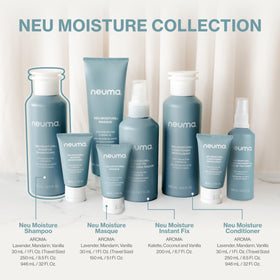 NEUMA shampoo in shower scene for everyday moisturizing routine