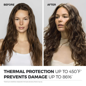 Neuro Prime applied during blow-dry, demonstrating smoother styling with less friction
