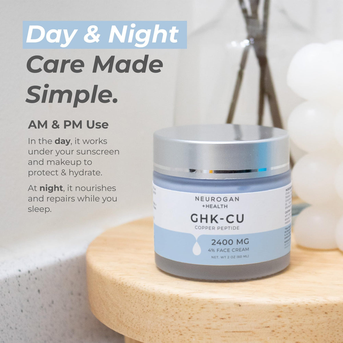 Neurogan ingredient list label close-up highlighting clean GMP-certified formulation