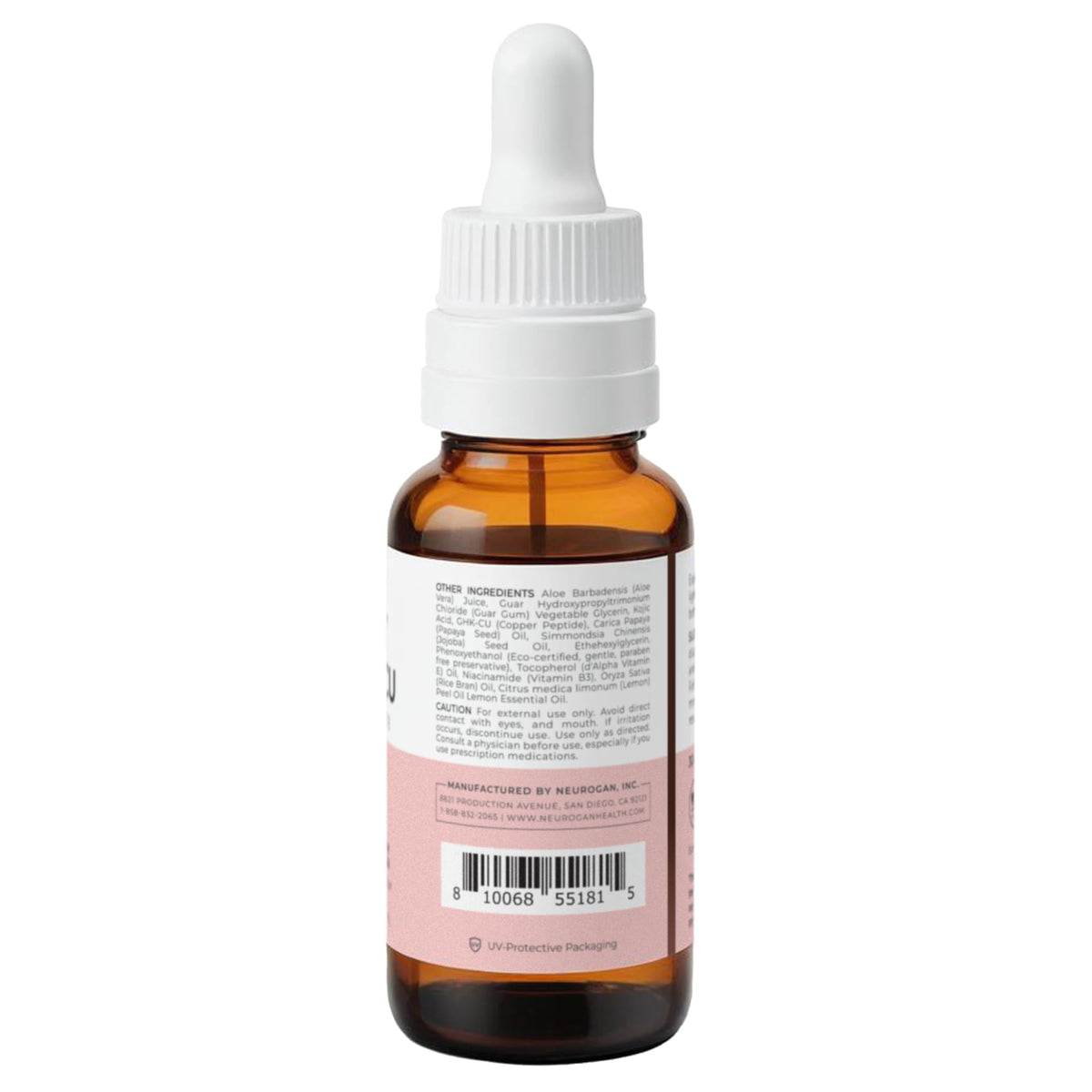 Neurogan dropper closeup dispensing precise dose for controlled application