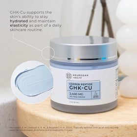 Neurogan top-down jar contents showing smooth cream texture for even coverage