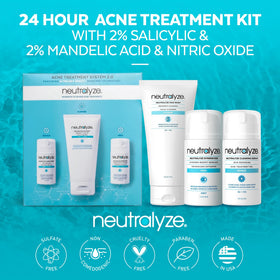 Neutralyze clearing serum dropper closeup showing liquid texture and precise application benefit