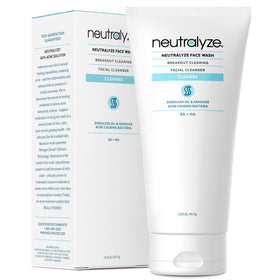 Neutralyze front packaging showing mandelic face wash for clear skin