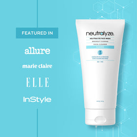 Neutralyze label close-up highlighting DuoClear acids and ingredient transparency