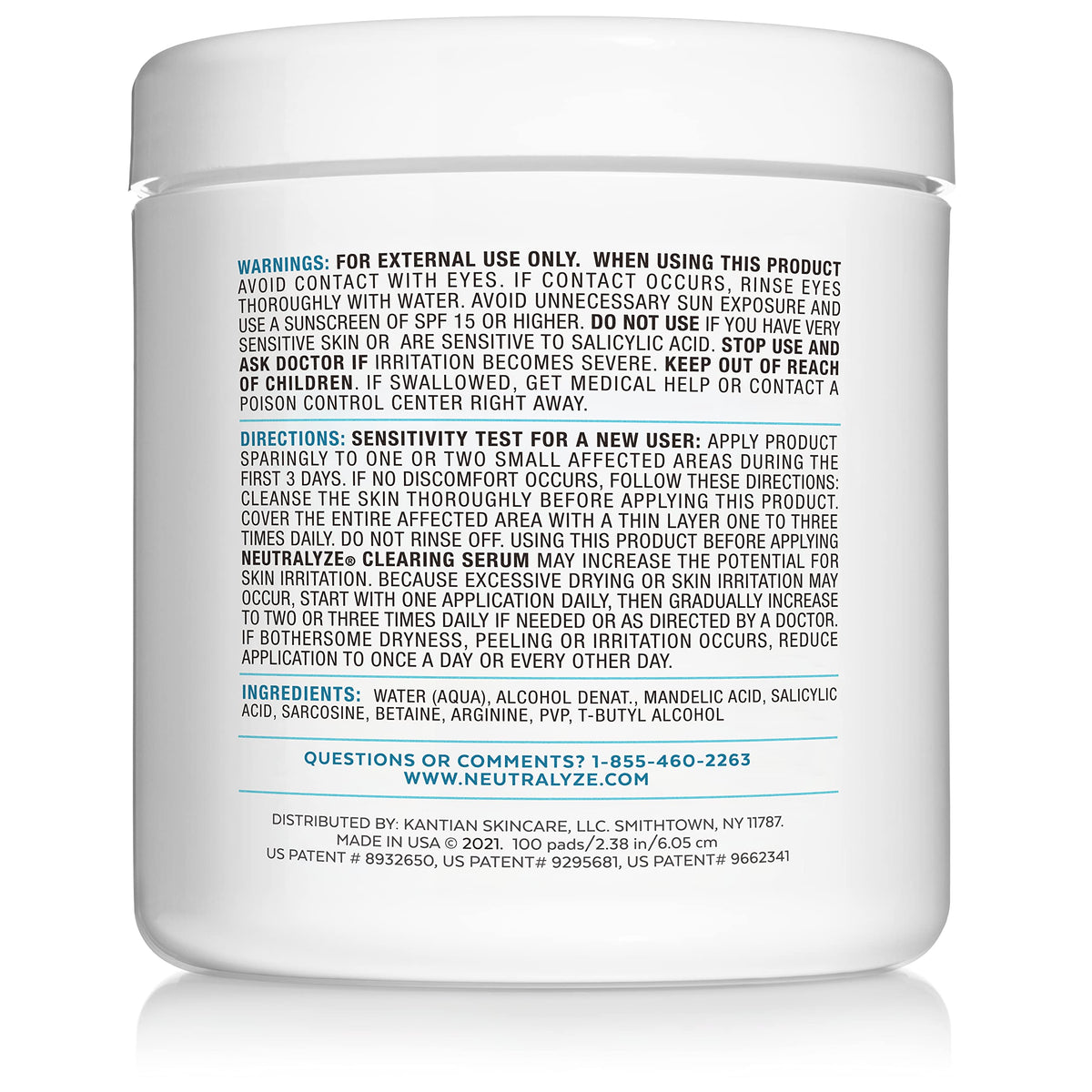 Neutralyze dual-textured pad close-up highlighting smooth and textured sides