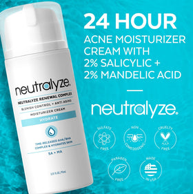 Neutralyze pump dispensing lotion demonstrating easy, controlled application