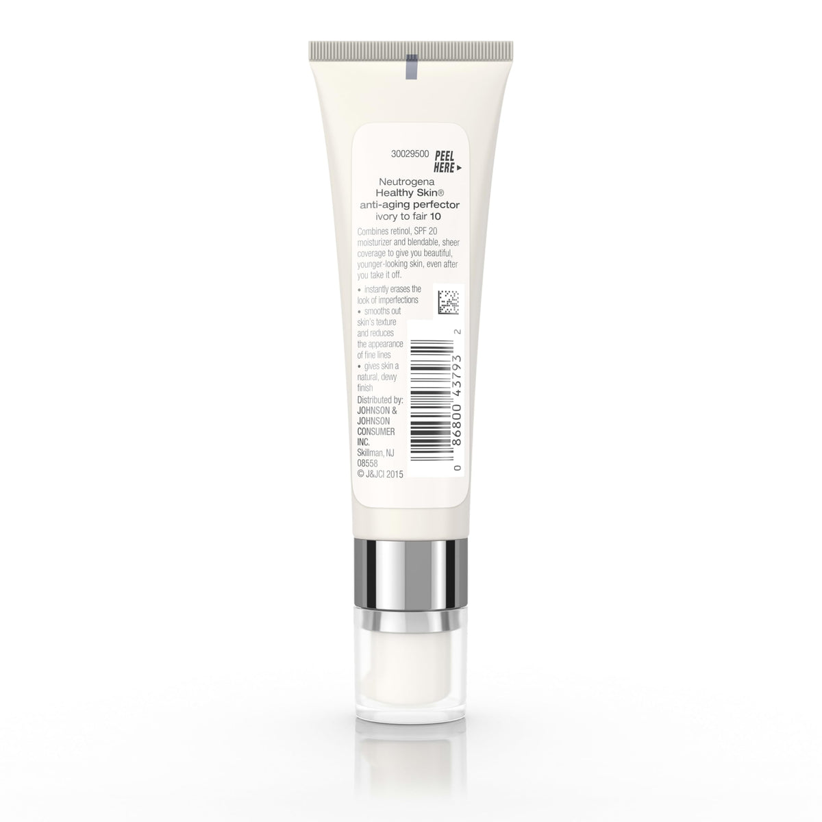 Neutrogena 1 fl oz size compared with a coin to show travel-friendly portability