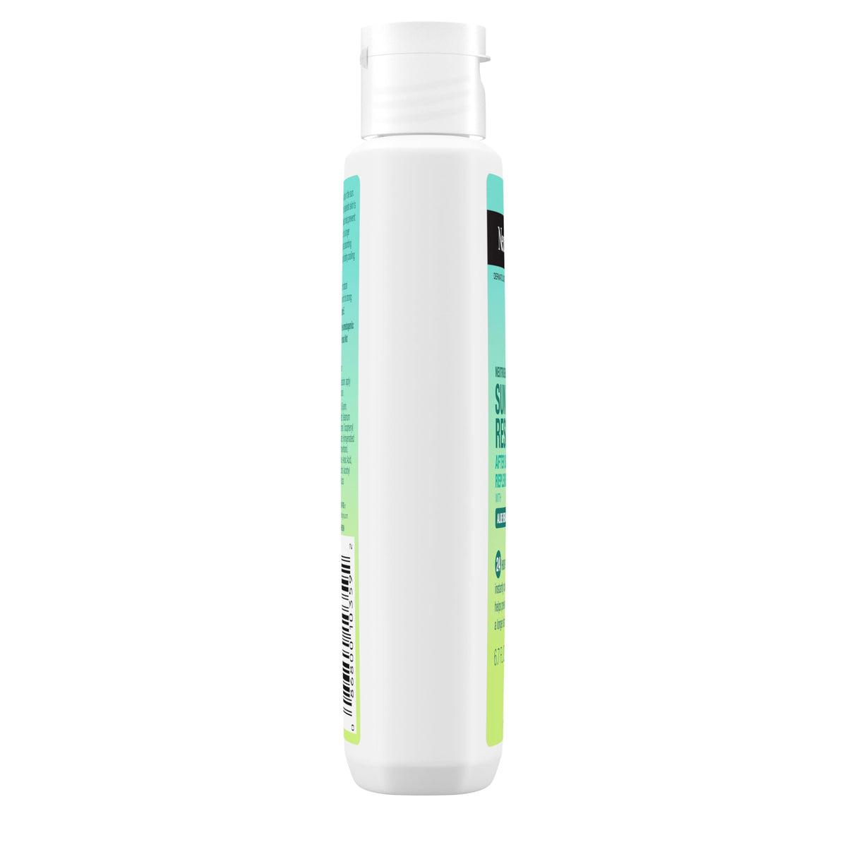 Neutrogena after-sun 6.7 oz size comparison showing portable convenience