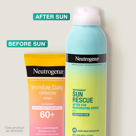 Neutrogena nozzle close-up illustrating fine mist delivery and control
