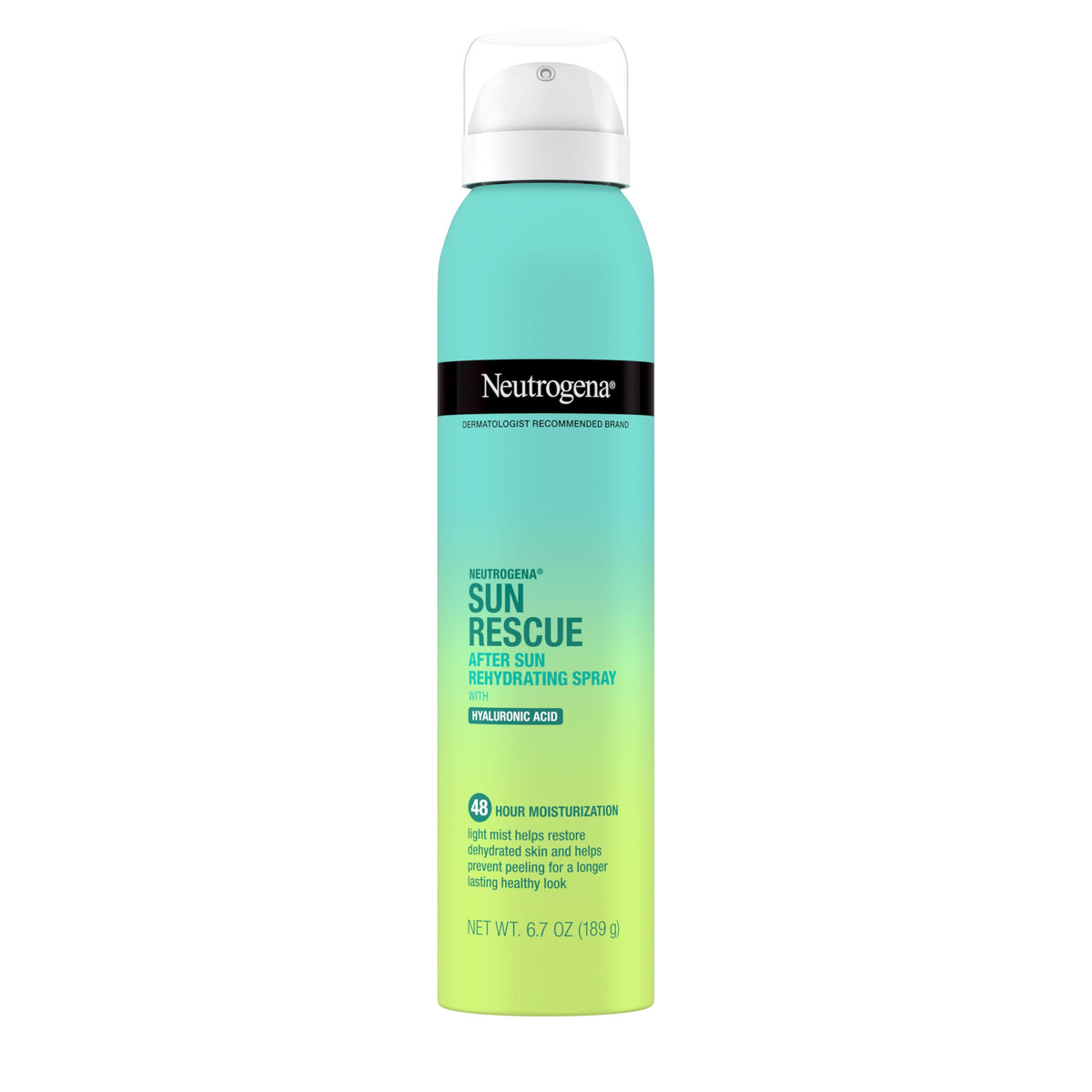 Neutrogena front packaging showing bottle and clear product benefit