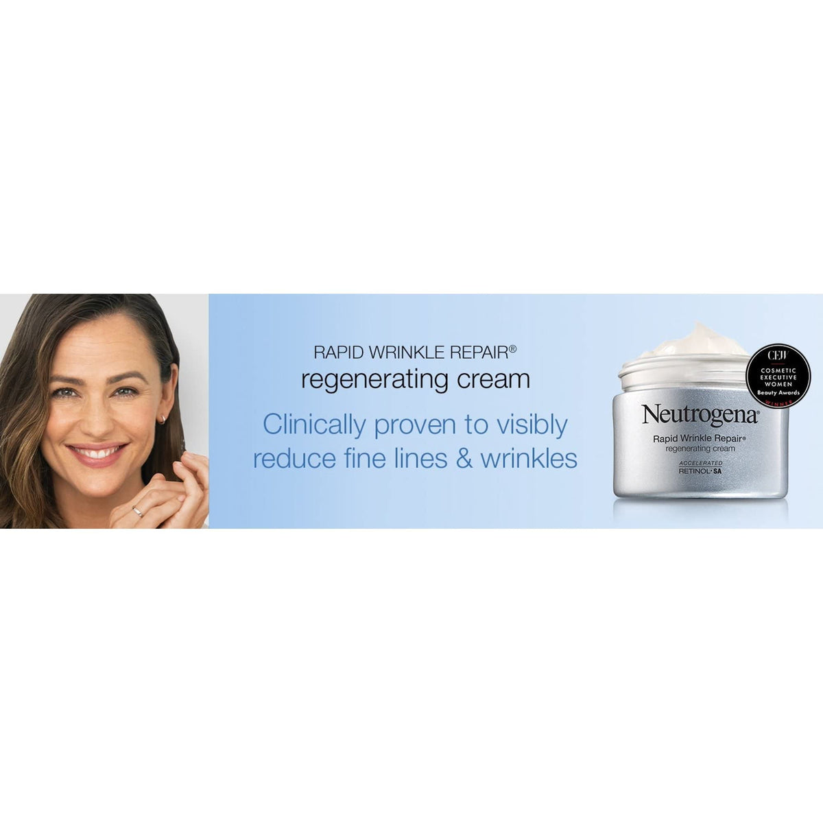 Neutrogena applying cream to hand, demonstrates hydration and smoothing benefit