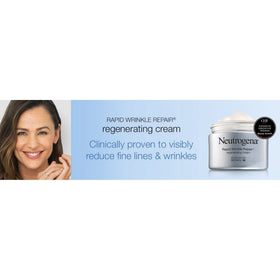 Neutrogena applying cream to hand, demonstrates hydration and smoothing benefit