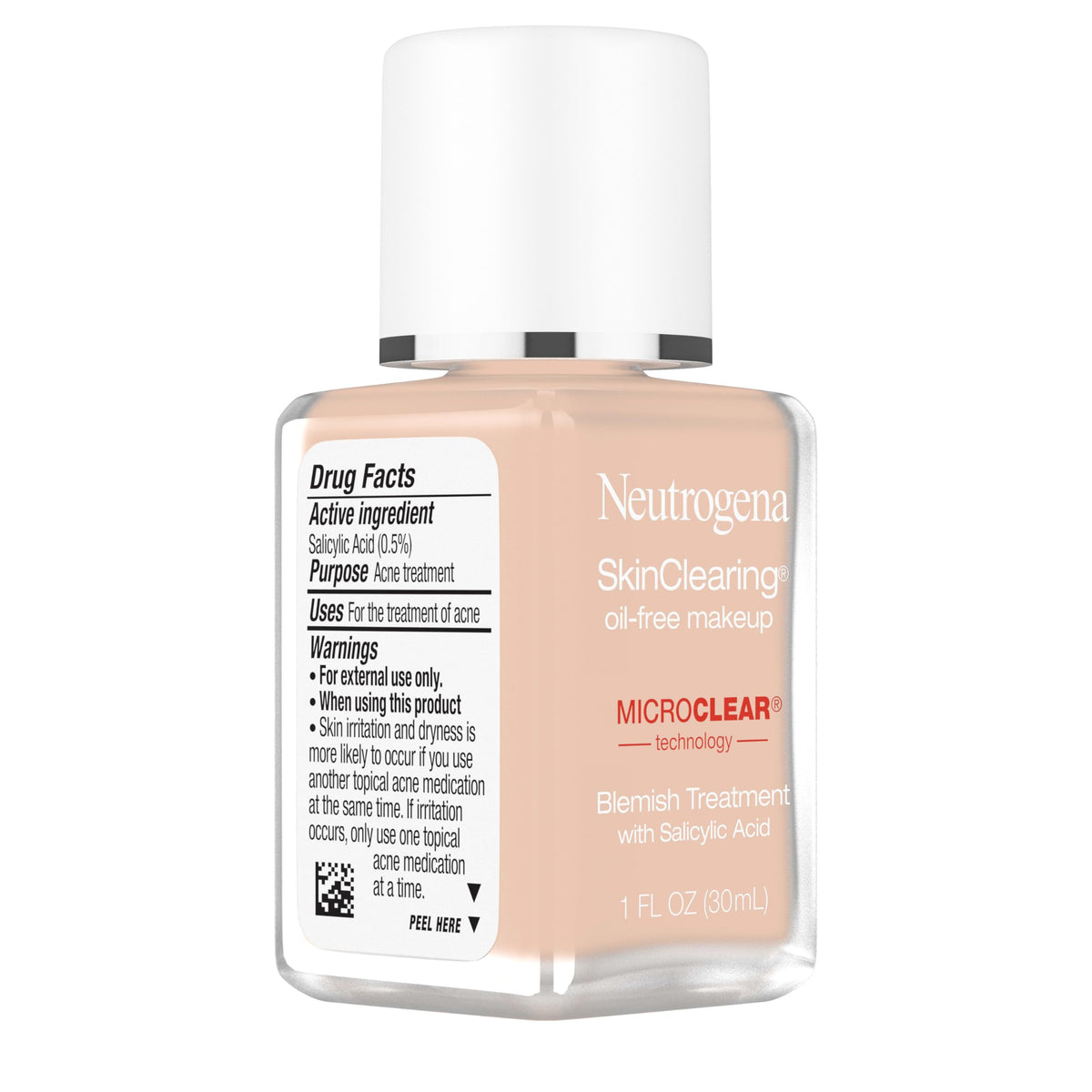 Neutrogena application with sponge demonstrating easy, buildable coverage