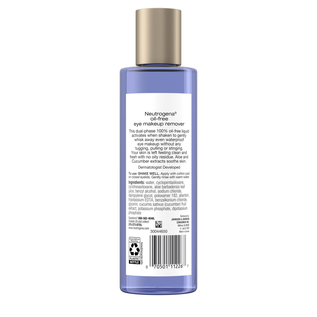 Neutrogena bottle on bathroom counter in routine setting, suggests daily-use convenience
