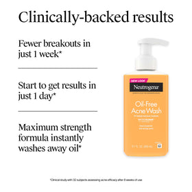 Neutrogena bottle on bathroom sink in a morning routine lifestyle scene