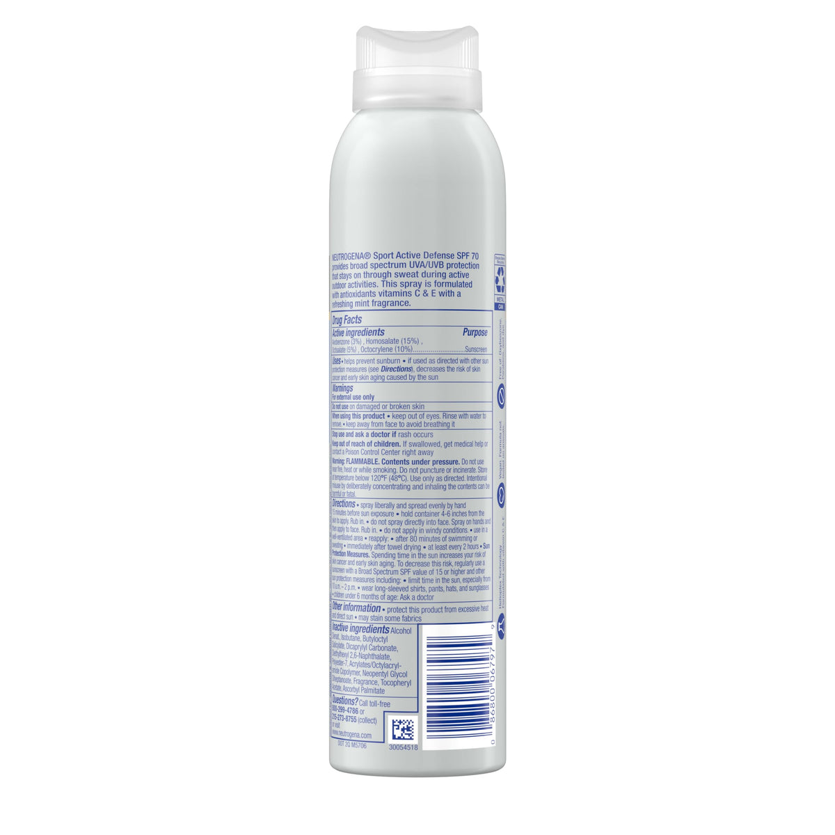 Neutrogena twin cans on beach towel showing ideal outdoor use convenience