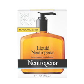 Neutrogena before and after cleaned face showing refreshed skin