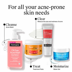 Neutrogena before and after concept illustrating clearer pores over time