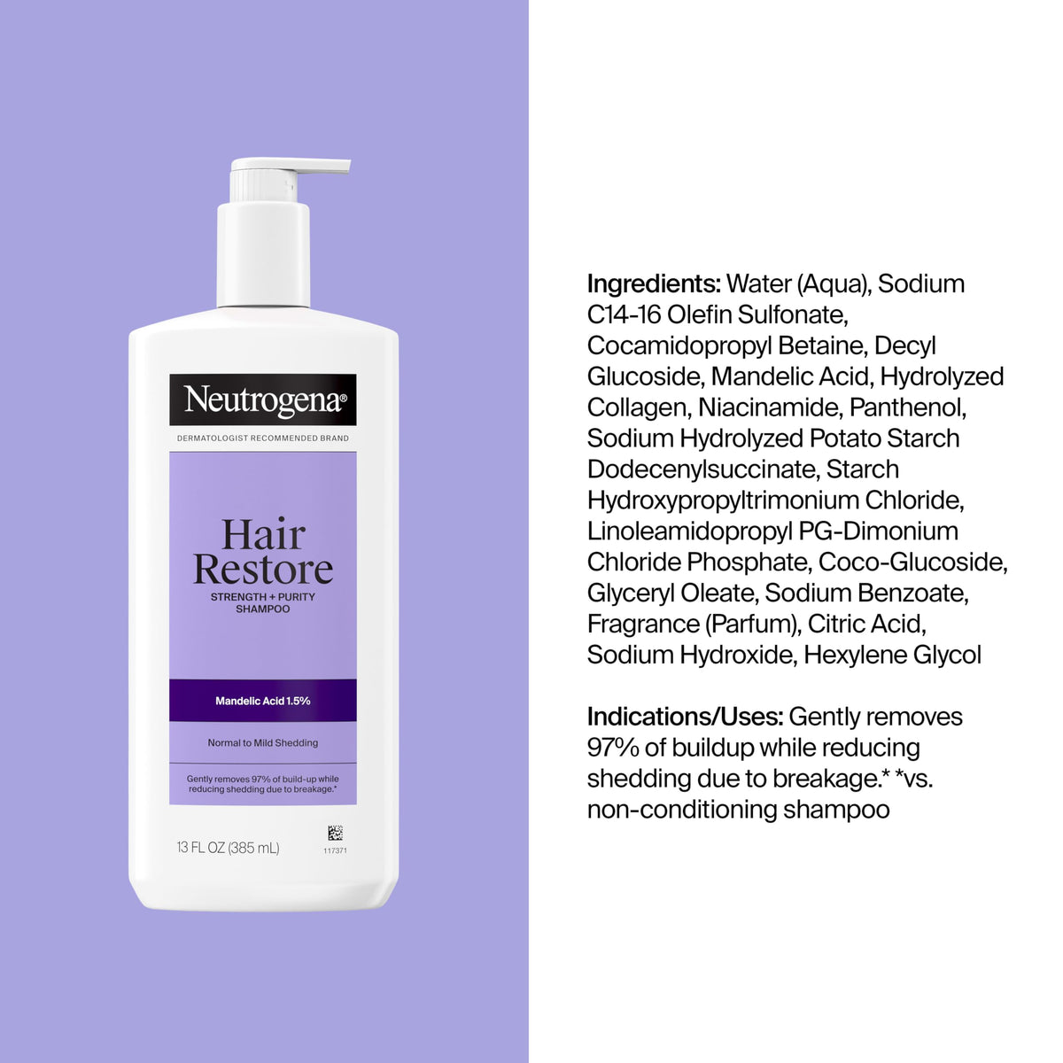 Neutrogena before and after regimen visualizing improved strength