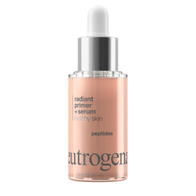 Neutrogena before and after demonstration showing improved skin-evening appearance