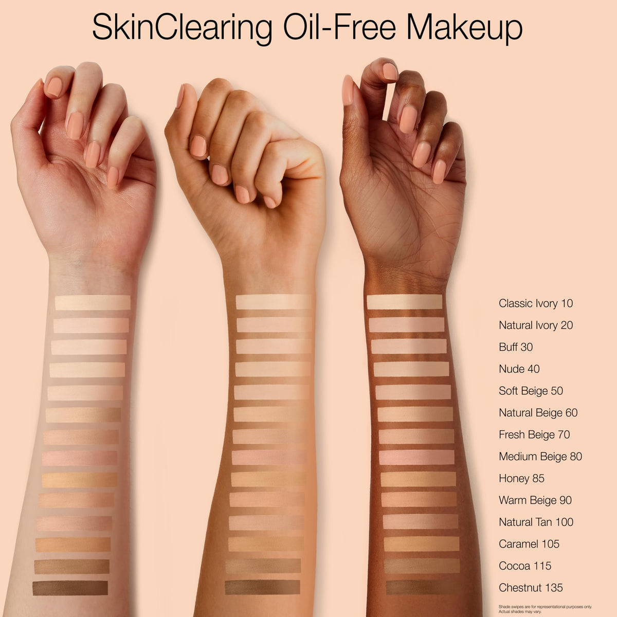 Neutrogena before and after split face demonstrating blemish concealment