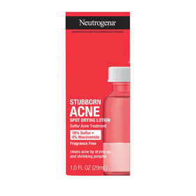 Neutrogena concept before and after spot treatment showing visible shrinkage