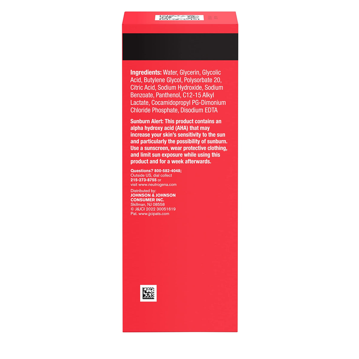 Neutrogena before and after texture comparison illustrating visible smoothing benefit