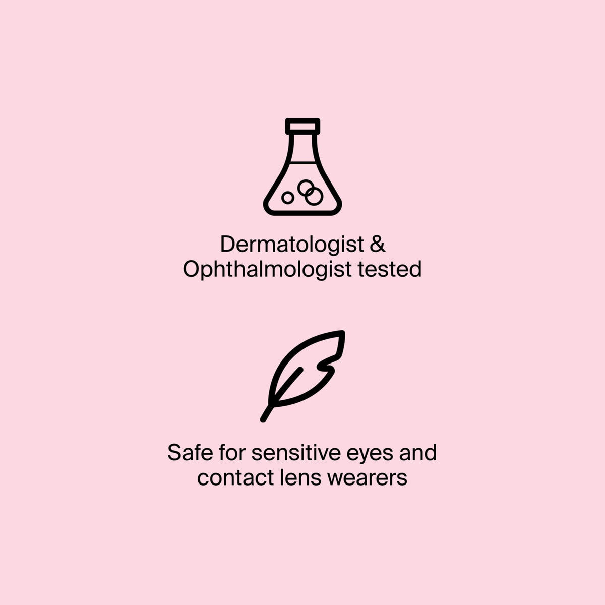 Neutrogena before and after lashes illustrating visible length and improved definition